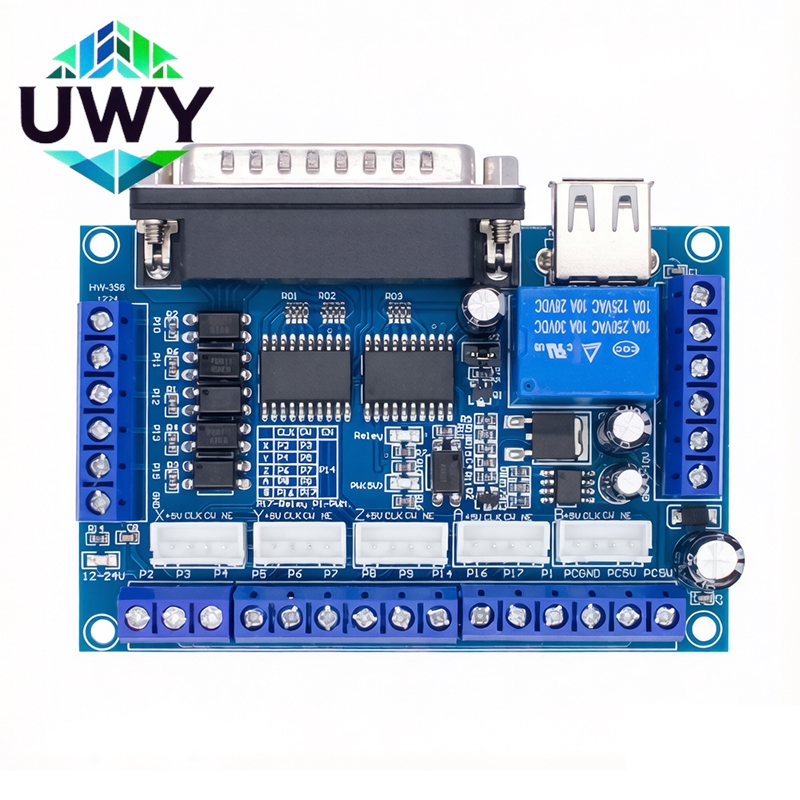 5 Axis Cnc Breakout Board Interface Mach3 - MACH3 CNC Breakout Board 5 Eksen